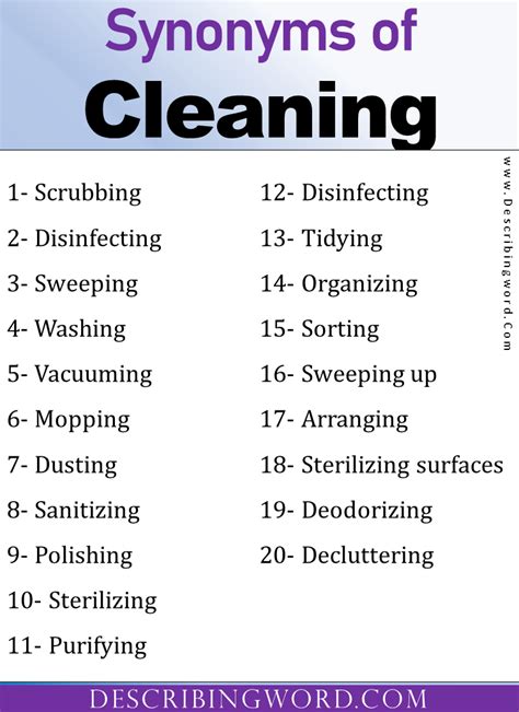 synonym cleaning